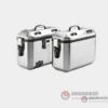 36Ltr Monokey Dolomiti Side Cases Silver-Givi(Skuiddlmk36apack2skuid 36ltr Monokey Dolomiti Side Cases Silver Givi) -Biken Biker Store 36ltr monokey dolomiti side cases silver givi case 413