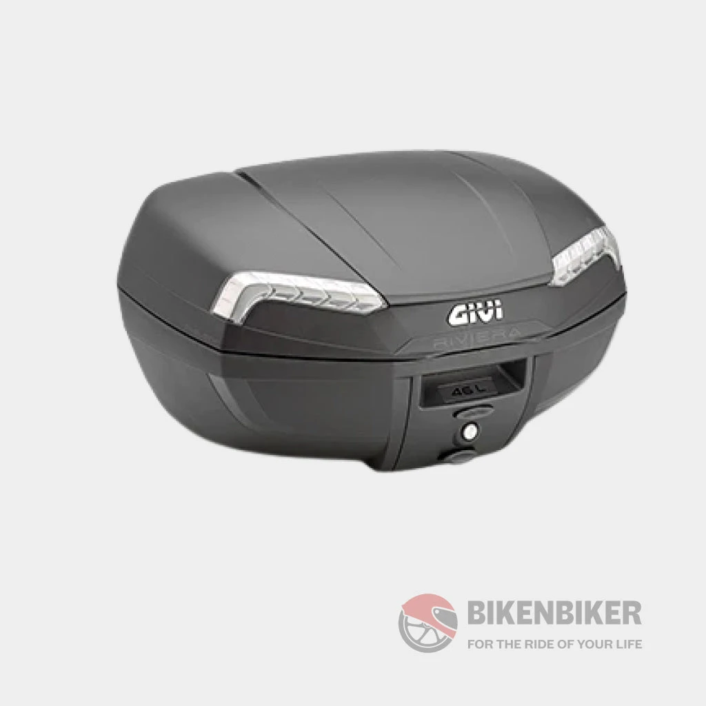 Givi 46 LTR Monolock® Top-Case Black With Smoked Reflector, Universal Mounting Plate Included(Skuide46ntskuid Copy Of 46 Ltr Monolock Top Case Black With Red Reflectors Universal Mounting Plate Included) 1 Givi 46 LTR Monolock® Top-Case Black With Smoked Reflector, Universal Mounting Plate Included(Skuide46ntskuid Copy Of 46 Ltr Monolock Top Case Black With Red Reflectors Universal Mounting Plate Included)