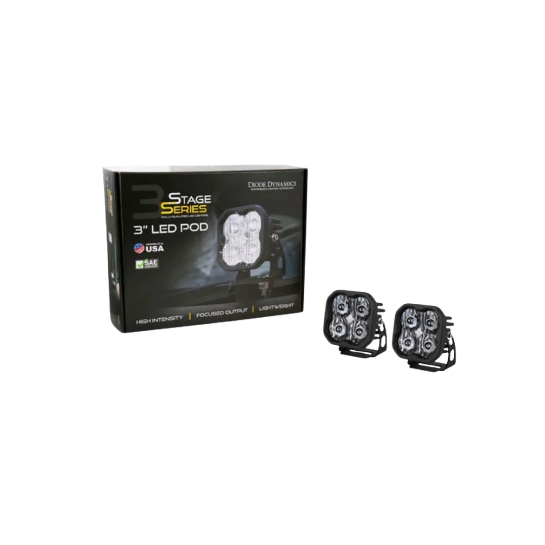 White Pro Led Stage Series 3"Pod (pair) Light - Diode Dynamics(Skuiddd6128pskuid Stage Series 3 White Pro Led Pod Pair Diode Dynamics) 3 White Pro Led Stage Series 3"Pod (pair) Light - Diode Dynamics(Skuiddd6128pskuid Stage Series 3 White Pro Led Pod Pair Diode Dynamics) - Image 3