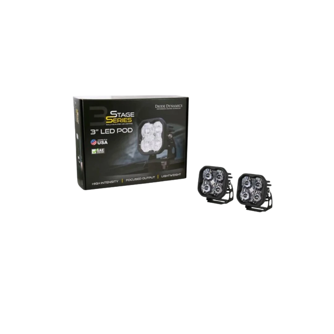White Pro Led Stage Series 3"Pod (pair) Light - Diode Dynamics(Skuiddd6128pskuid Stage Series 3 White Pro Led Pod Pair Diode Dynamics) 2 White Pro Led Stage Series 3"Pod (pair) Light - Diode Dynamics(Skuiddd6128pskuid Stage Series 3 White Pro Led Pod Pair Diode Dynamics) - Image 2