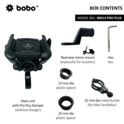 PRO PLUS Quick Release With PRO PLUS Vibration Damper Enhanced BM4 PRO PLUS Bike / Cycle Phone Holder Motorcycle Mobile Mount - Bobo - BB-BM-014-021001-1(Skuidbb Bm 014 021001 1skuid Pro Plus Quick Release With Pro Plus Vibration Damper Enhanced Bm4 Pro Plus Bike Cycle Phone Holder Motorcycle Mobile Mount Bobo Bb Bm 014 021001 1) 8 PRO PLUS Quick Release With PRO PLUS Vibration Damper Enhanced BM4 PRO PLUS Bike / Cycle Phone Holder Motorcycle Mobile Mount - Bobo - BB-BM-014-021001-1(Skuidbb Bm 014 021001 1skuid Pro Plus Quick Release With Pro Plus Vibration Damper Enhanced Bm4 Pro Plus Bike Cycle Phone Holder Motorcycle Mobile Mount Bobo Bb Bm 014 021001 1) -Biken Biker Store BB BM 014 021001 4 600x600 1
