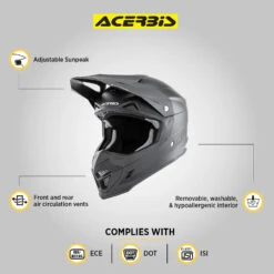 Profile 4 Helmet - Matt Black - Acerbis(Profile 4 Helmet Matt Black Acerbis) 14 Profile 4 Helmet - Matt Black - Acerbis(Profile 4 Helmet Matt Black Acerbis) -Biken Biker Store Blass Gloss Profile 4 1 132cb7ab f8e3 4c08 9eec f647fe2fcced