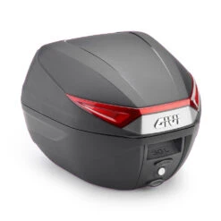 Top-Case Black With Red Reflectors Universal Mounting Plate Included - Givi- C30N(Skuidc30nskuid Top Case Black With Red Reflectors Universal Mounting Plate Included Givi C30n)