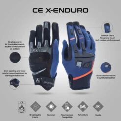 X-Enduro CE Gloves - Acerbis(X Enduro Ce Gloves Acerbis) 28 X-Enduro CE Gloves - Acerbis(X Enduro Ce Gloves Acerbis) -Biken Biker Store CEX ENDURONavublue