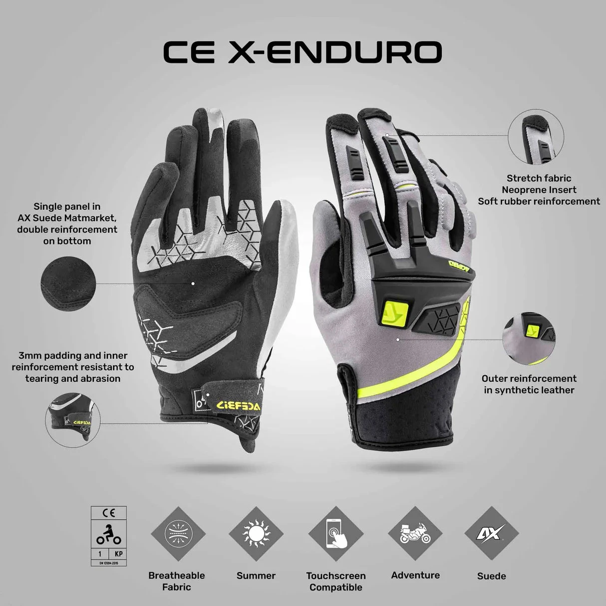 X-Enduro CE Gloves - Acerbis(X Enduro Ce Gloves Acerbis) 15 X-Enduro CE Gloves - Acerbis(X Enduro Ce Gloves Acerbis) - Image 15