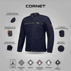 Cornet Jacket - Ixon(Cornet Jacket Ixon) 11 Cornet Jacket - Ixon(Cornet Jacket Ixon) -Biken Biker Store CORNET Navy Brown