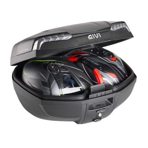 Monolock Top Box 46Ltr Riviera Black -Givi(Monolock Top Box 46ltr Riviera Black Givi) 2 Monolock Top Box 46Ltr Riviera Black -Givi(Monolock Top Box 46ltr Riviera Black Givi) - Image 2