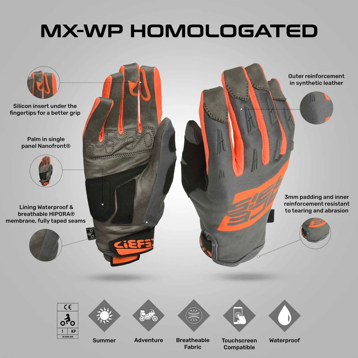 MX-WP Homologated Gloves - Acerbis(Mx Wp Homologated Gloves Acerbis) 11 MX-WP Homologated Gloves - Acerbis(Mx Wp Homologated Gloves Acerbis) - Image 11