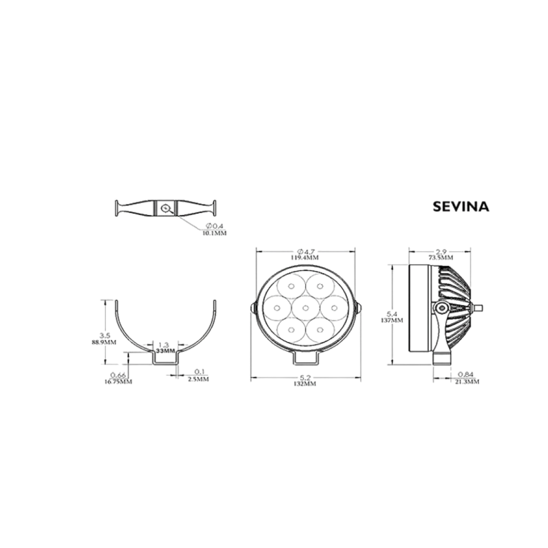 Auxiliary Dixi Led 20000LU (Pair) Light -Clearwater(Skuidx51skuid Clearwater Lights Auxiliary Led 20000lu Dixi Pair) 2 Auxiliary Dixi Led 20000LU (Pair) Light -Clearwater(Skuidx51skuid Clearwater Lights Auxiliary Led 20000lu Dixi Pair) - Image 2