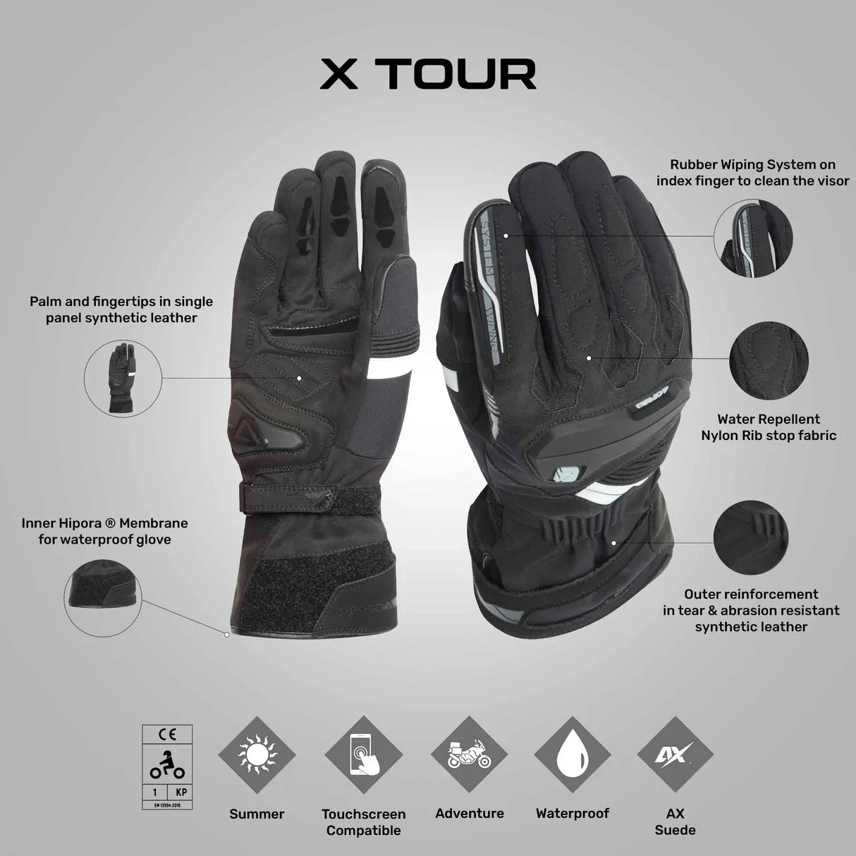 X-Tour Gloves - Acerbis(X Tour Gloves Acerbis) 3 X-Tour Gloves - Acerbis(X Tour Gloves Acerbis) - Image 3