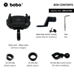 BM14 PRO Quick Release With Vibration Controller Enhanced BM4 PRO Bike(Skuidbb Bm 014 011001skuid Bm14 Pro Quick Release With Vibration Controller Enhanced Bm4 Pro Bike) -Biken Biker Store bm14 pro quick release with vibration controller enhanced bm4 bike mobile holder 553
