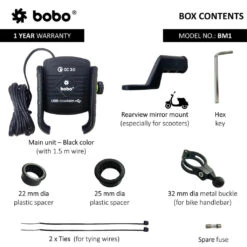 Bobo BM1 Jaw Bike Mount For Mobile (Fast USB 3.0 Charger, Black)(Skuidbb Bm 001 001001skuid Bobo Bm1 Jaw Bike Mount For Mobile Fast Usb 3 0 Charger Black) 9 Bobo BM1 Jaw Bike Mount For Mobile (Fast USB 3.0 Charger, Black)(Skuidbb Bm 001 001001skuid Bobo Bm1 Jaw Bike Mount For Mobile Fast Usb 3 0 Charger Black) -Biken Biker Store bobo bm1 jaw bike mount for mobile fast usb 3 0 charger black phone mounts 508