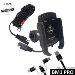 BOBO BM1 PRO Jaw-Grip Bike Phone Holder With Fast USB 3.0 Charger (Black)(Skuidbb Bm 001 011001skuid Bobo Bm1 Pro Jaw Grip Bike Phone Holder With Fast Usb 3 0 Charger Black)