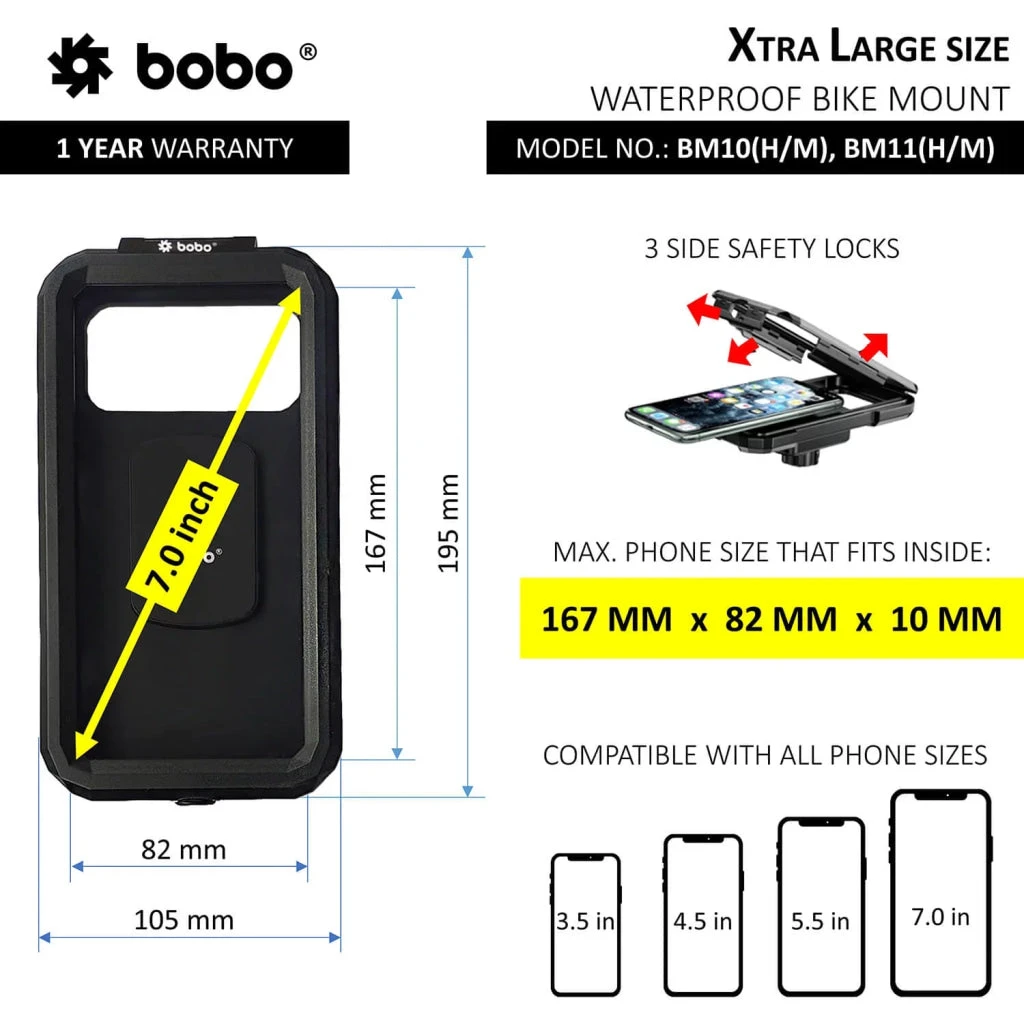 BOBO BM10H Phone Holder Mount (Black)(Skuidbb Bm 010skuid Bobo Bm10h Phone Holder Mount Black) 2 BOBO BM10H Phone Holder Mount (Black)(Skuidbb Bm 010skuid Bobo Bm10h Phone Holder Mount Black) - Image 2