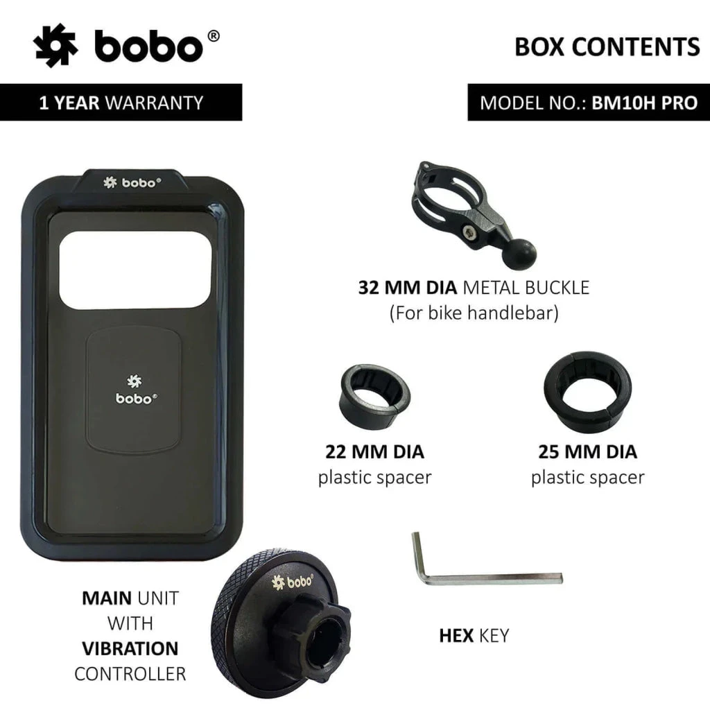 BOBO BM10H PRO Fully Waterproof Bike / Cycle Phone Holder With Vibration Controller Motorcycle Mobile Mount(Skuidbb Bm 010 111001skuid Bobo Bm1o Pro Jaw Grip Mobile Phone Holder Mount With Fast Usb 3 0 Charger Black) 3 BOBO BM10H PRO Fully Waterproof Bike / Cycle Phone Holder With Vibration Controller Motorcycle Mobile Mount(Skuidbb Bm 010 111001skuid Bobo Bm1o Pro Jaw Grip Mobile Phone Holder Mount With Fast Usb 3 0 Charger Black) - Image 3