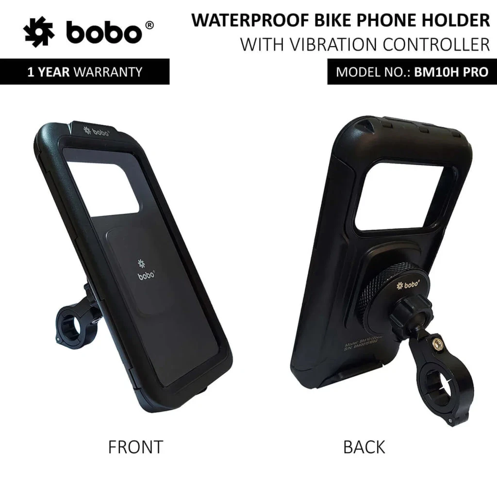 BOBO BM10H PRO Fully Waterproof Bike / Cycle Phone Holder With Vibration Controller Motorcycle Mobile Mount(Skuidbb Bm 010 111001skuid Bobo Bm1o Pro Jaw Grip Mobile Phone Holder Mount With Fast Usb 3 0 Charger Black) 4 BOBO BM10H PRO Fully Waterproof Bike / Cycle Phone Holder With Vibration Controller Motorcycle Mobile Mount(Skuidbb Bm 010 111001skuid Bobo Bm1o Pro Jaw Grip Mobile Phone Holder Mount With Fast Usb 3 0 Charger Black) - Image 4