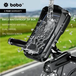 BOBO BM13 Waterproof Zip Box Bike / Cycle Phone Holder Motorcycle Mobile Mount(Skuidbb Bm 013 001001skuid Bobo Bm13 Waterproof Zip Box Bike Cycle Phone Holder Motorcycle Mobile Mount) -Biken Biker Store bobo bm13 waterproof zip box bike cycle phone holder motorcycle mobile mount 236