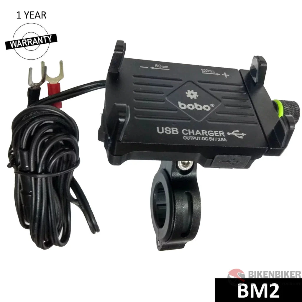 BOBO BM2 AluminiumMobile Phone Holder Mount With 2.5A USB Charger (Black)(Skuidbb Bm 002 001001skuid Bobo Bm2 Aluminium Mobile Phone Holder Mount With 2 5a Usb Charger Black) 1 BOBO BM2 AluminiumMobile Phone Holder Mount With 2.5A USB Charger (Black)(Skuidbb Bm 002 001001skuid Bobo Bm2 Aluminium Mobile Phone Holder Mount With 2 5a Usb Charger Black)