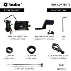 BOBO BM2 AluminiumMobile Phone Holder Mount With 2.5A USB Charger (Black)(Skuidbb Bm 002 001001skuid Bobo Bm2 Aluminium Mobile Phone Holder Mount With 2 5a Usb Charger Black) 8 BOBO BM2 AluminiumMobile Phone Holder Mount With 2.5A USB Charger (Black)(Skuidbb Bm 002 001001skuid Bobo Bm2 Aluminium Mobile Phone Holder Mount With 2 5a Usb Charger Black) -Biken Biker Store bobo bm2 aluminium mobile phone holder mount with 2 5a usb charger black mounts 384