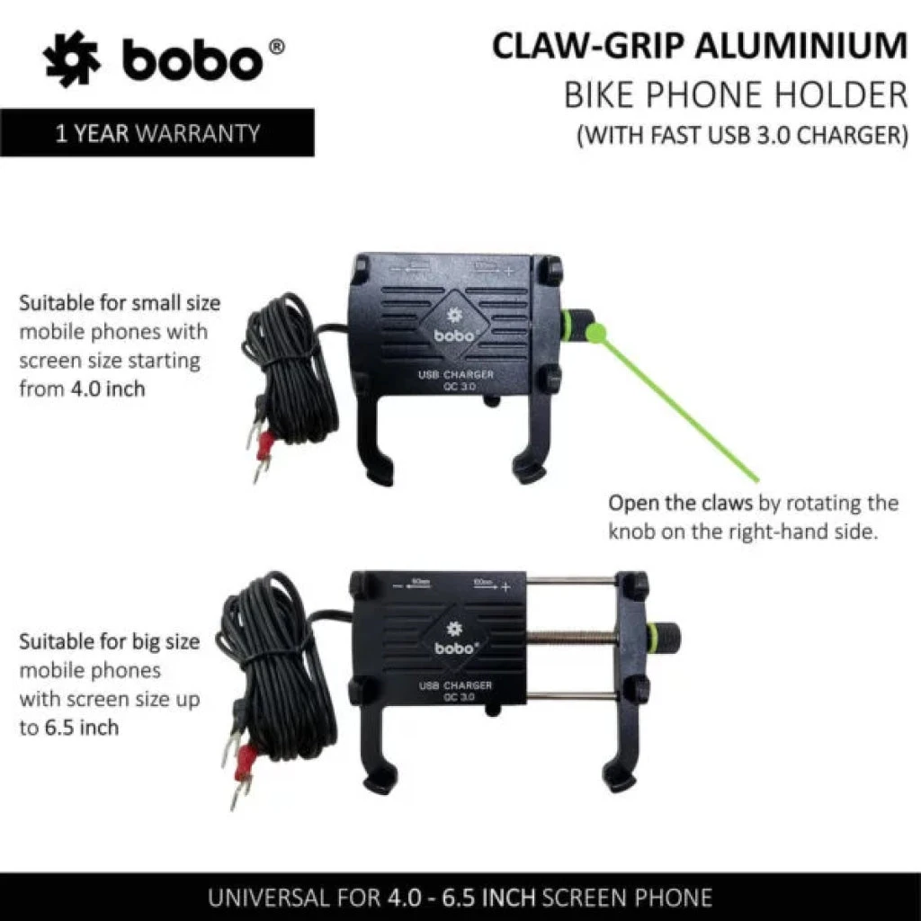 BOBO BM5 Aluminium Phone Holder Mount (Black)(Skuidbb Bm 005 001001skuid Bobo Bm5 Aluminium Phone Holder Mount Black) 2 BOBO BM5 Aluminium Phone Holder Mount (Black)(Skuidbb Bm 005 001001skuid Bobo Bm5 Aluminium Phone Holder Mount Black) - Image 2