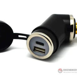 DIN (Hella) To 36W PD USB-C + QC 3.0 (ANGLED) - Cliff Top - TY-A2006(Skuidty A2006skuid Din To 36w Usb Usb Type C Angled Adapter Cliff Top)