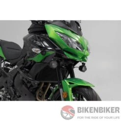 Kawasaki Versys 650 Lighting - Auxiliary Light Mount - SW-Motech(Skuidnsw 08 518 10000 Bskuid Auxiliary Light Mounts Sw Motech)