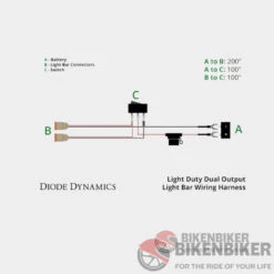 Light Duty Dual Output 2-Pin Offroad Wiring Harness - Diode Dynamics(Skuiddd4033skuid Light Duty Dual Output 2 Pin Offroad Wiring Harness Diode Dynamics) 7 Light Duty Dual Output 2-Pin Offroad Wiring Harness - Diode Dynamics(Skuiddd4033skuid Light Duty Dual Output 2 Pin Offroad Wiring Harness Diode Dynamics) -Biken Biker Store light duty dual output 2 pin offroad wiring harness diode dynamics kit 922