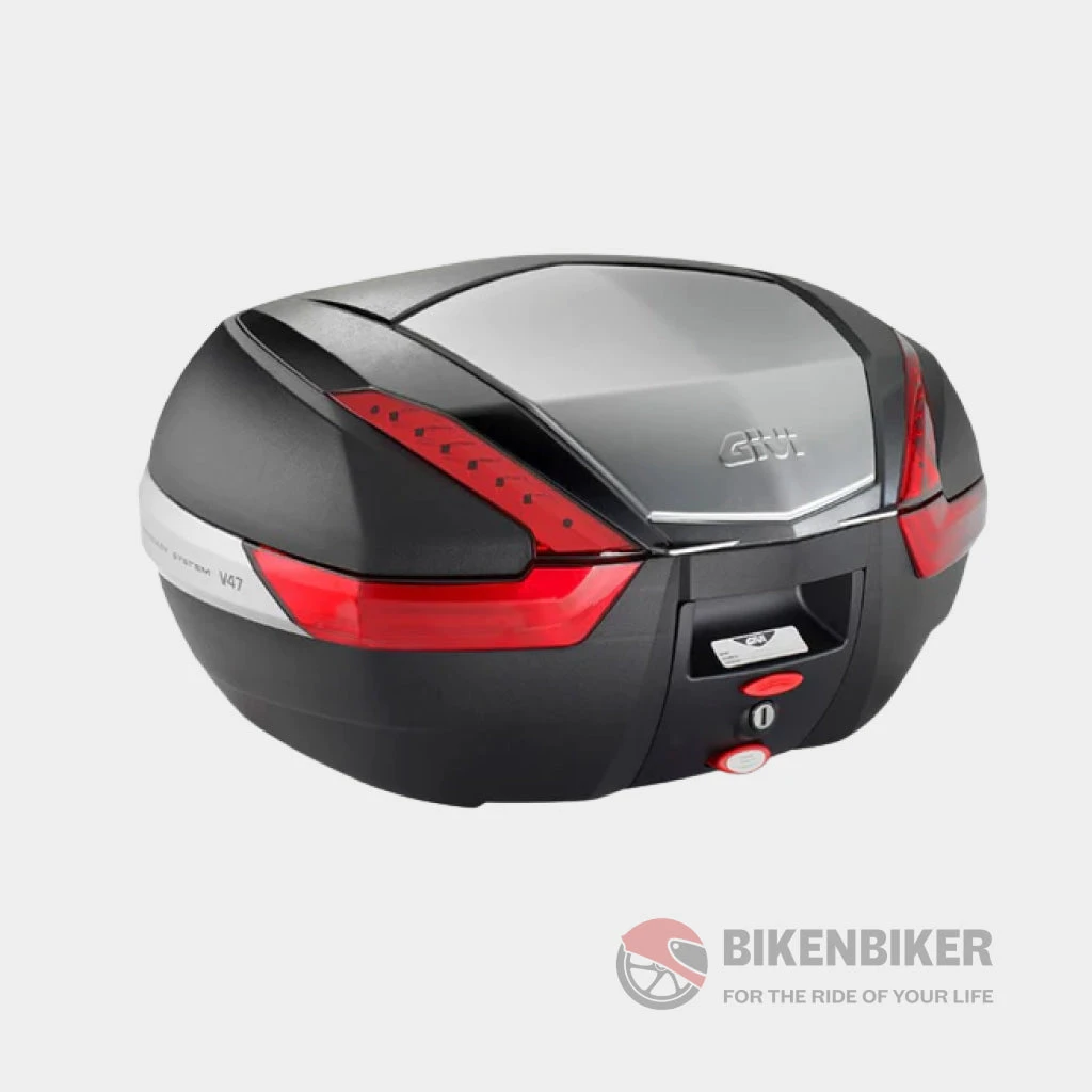 Monokey Top Box 47Ltr With Red Reflectors - Givi(Skuidv47nskuid V46n Top Case With Red Reflectors Givi) 1 Monokey Top Box 47Ltr With Red Reflectors - Givi(Skuidv47nskuid V46n Top Case With Red Reflectors Givi)