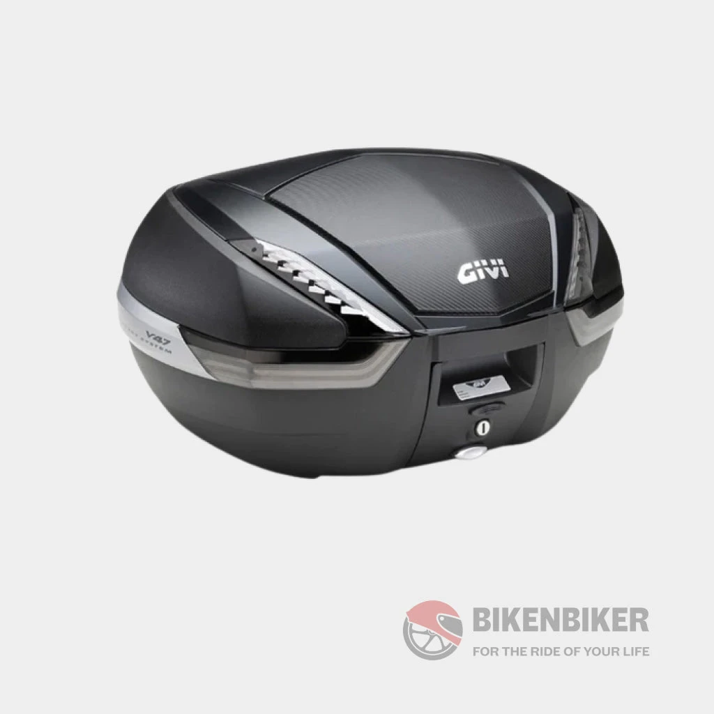 Monokey Tech Top Box 47Ltr With Smoked Reflectors - Givi(Skuidv47nntskuid V47nn Tech Top Case With Red Reflectors Givi) 1 Monokey Tech Top Box 47Ltr With Smoked Reflectors - Givi(Skuidv47nntskuid V47nn Tech Top Case With Red Reflectors Givi)