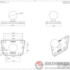 RAM Mounts Motorcycle Brake / Clutch Reservoir Cover Base With 1" Ball Centered(Skuidram B 345uskuid Ram Motorcycle Brake Clutch Reservoir Cover Base With 1 Ball Centered) 8 RAM Mounts Motorcycle Brake / Clutch Reservoir Cover Base With 1" Ball Centered(Skuidram B 345uskuid Ram Motorcycle Brake Clutch Reservoir Cover Base With 1 Ball Centered) -Biken Biker Store ram mounts motorcycle brake clutch reservoir cover base with 1 ball centered accessory 678