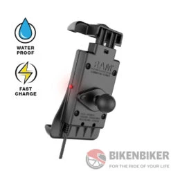 RAM Mounts Quick-Grip™ Waterproof Wireless Charging Holder(Skuidram Hol Un14wbskuid Ram Mounts Quick Grip Waterproof Wireless Charging Holder) 5 RAM Mounts Quick-Grip™ Waterproof Wireless Charging Holder(Skuidram Hol Un14wbskuid Ram Mounts Quick Grip Waterproof Wireless Charging Holder) -Biken Biker Store ram mounts quick grip waterproof wireless charging holder accessory 353