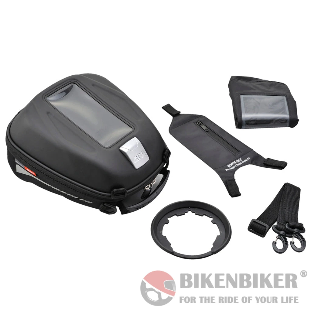 Sport-T Range Tanklock Tank Bag 4Ltr- Givi(Skuidst602bskuid Givi St602b Tanklock Tank Bag 4 Litres Sport T Range) 3 Sport-T Range Tanklock Tank Bag 4Ltr- Givi(Skuidst602bskuid Givi St602b Tanklock Tank Bag 4 Litres Sport T Range) - Image 3