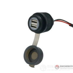 Handlebar Mounted Dual USB 4A (Plastic) 2024 Onwards- Cliff Top - TC-6613UM (B-4A)(Skuidtc 6613um B 4askuid Surface Panel Dual Usb Magnetic 4a Cliff Top)