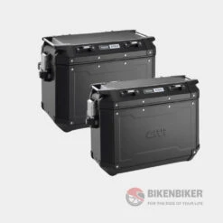 Trekker Outback 48/37 Black Line/Aluminium Side Cases - Givi(Skuidobkn4837bpack2skuid Trekker Outback 48 37 Black Line Side Cases Givi)