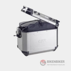 Monokey Trekker Outback 48Ltr Side Box Silver - Givi(Trekker Outback 48 Side Cases Silver Givi) -Biken Biker Store trekker outback 48 side cases silver givi case 236